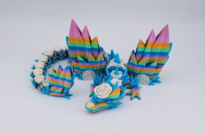 Adult Rosewing Dragon Large - Rainbow Glow Adult Rosewing Dragon Large - Rainbow Glow
