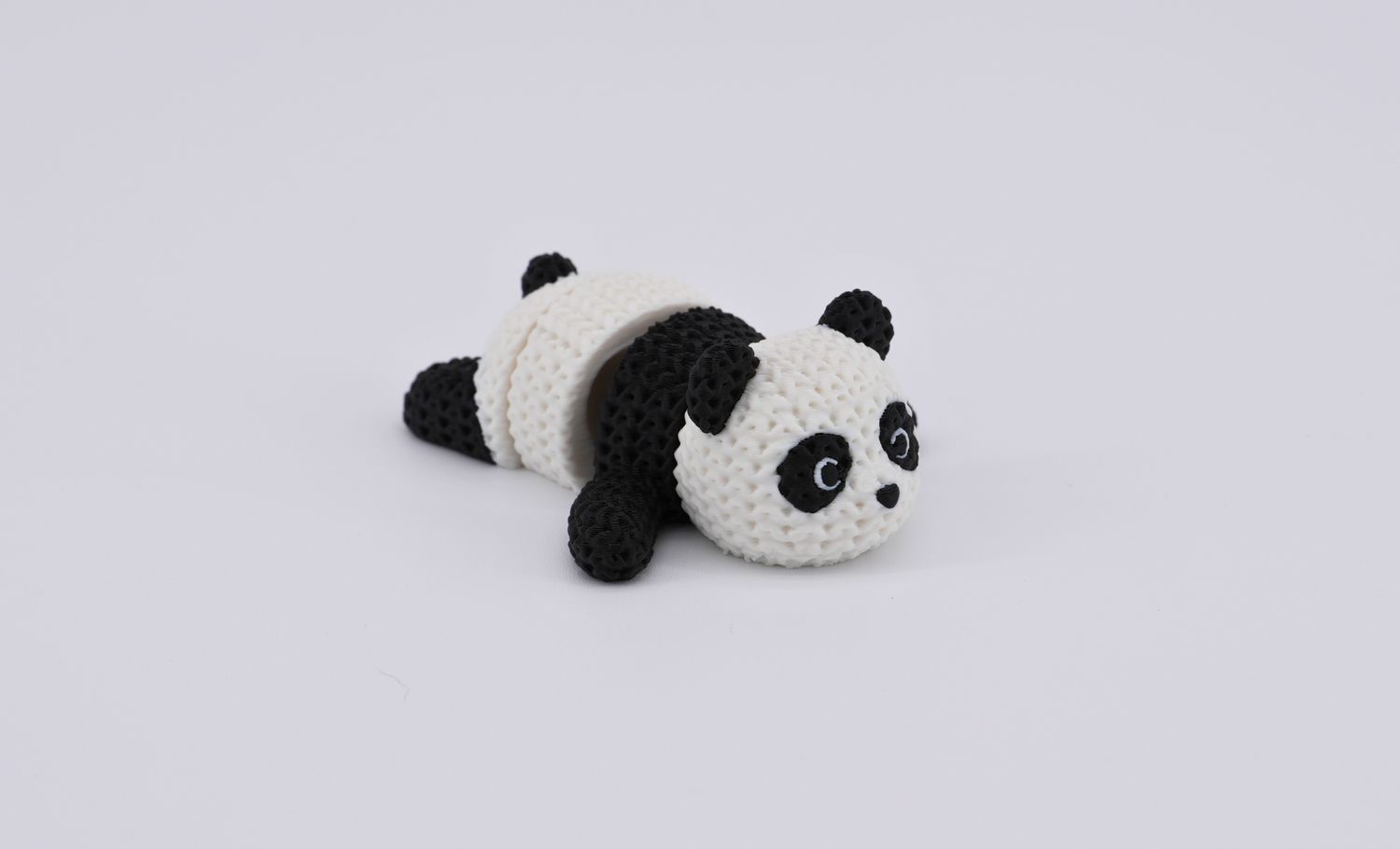 Knitted &quot;Flexi&quot; Panda Magnet (Optional Keychain)