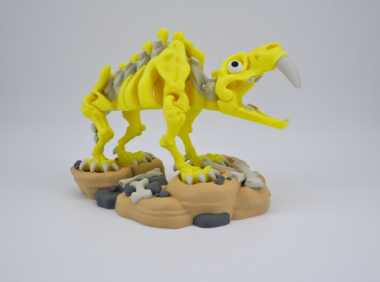 Skeletal Saber Tooth Tiger Glow XL