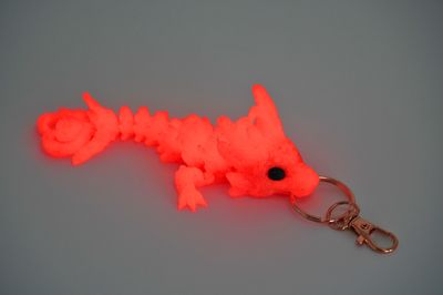 Dragon Heart &quot;Glow&quot; Keychain