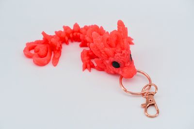Dragon Heart Glow Keychain