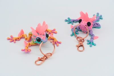 Flutter Frog Glow Keychain