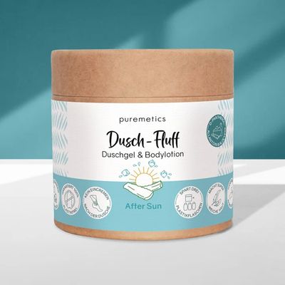 Verpackung Dusch-Fluff &#39;After Sun&#39;