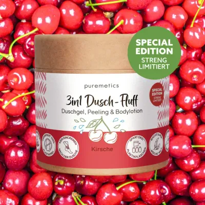 3in1 Dusch-Fluff &#39;Kirsche&#39; Verpackung