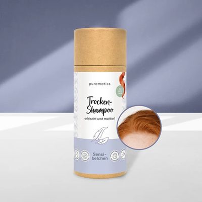 Trockenshampoo &#39;Sensibelchen&#39; - für rotes Haar Produktverpackung.