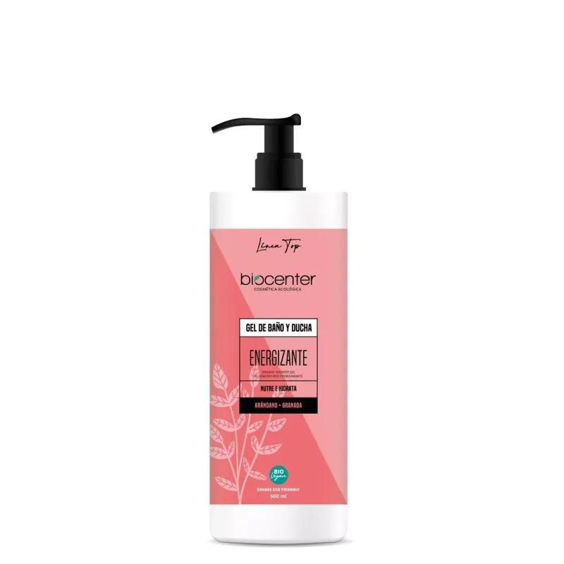 BIOCENTER Energizing Natural Granatapfel Bade- und Duschgel - Pflegt intensiv und spendet Feuchtigkeit
