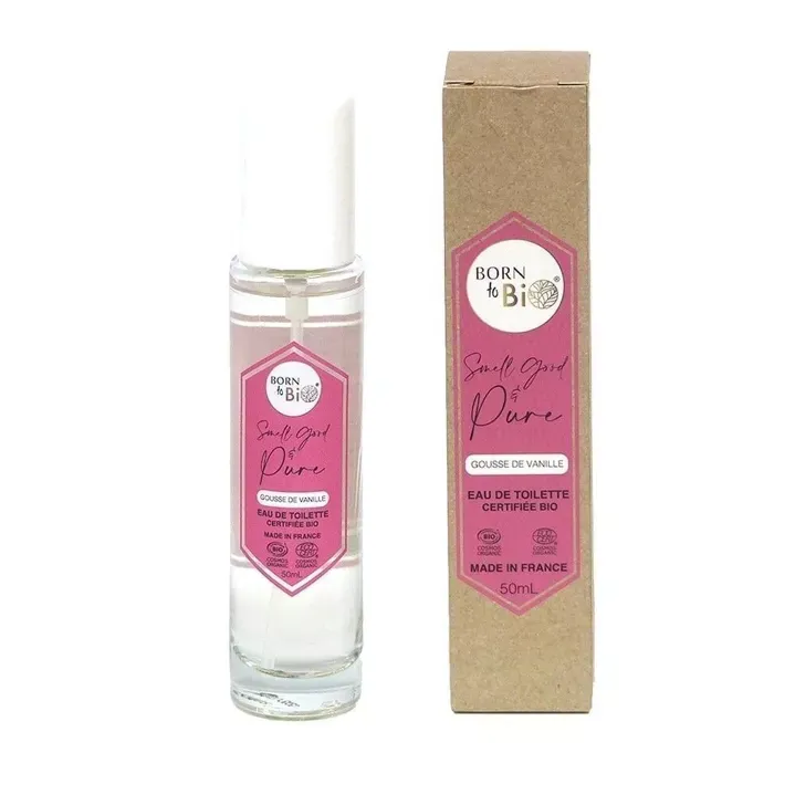 Bio Eau De Cologne Vanille 50 Ml – Französisches Parfüm, 99% Natürliche Inhaltsstoffe, Femininer Gourmand-Duft