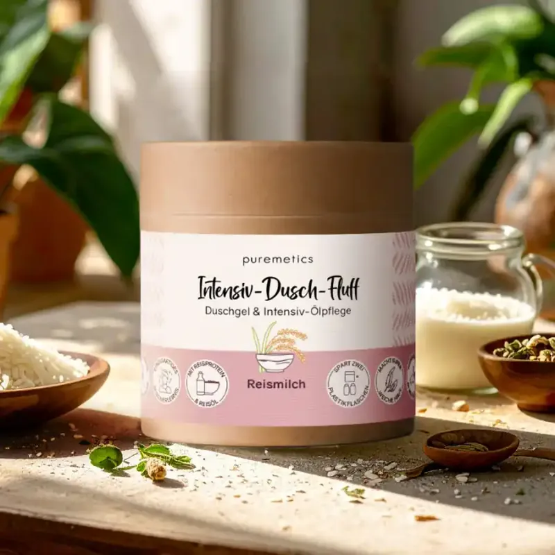 Puremetics - Intensiv-Dusch-Fluff &#39;Reismilch&#39;