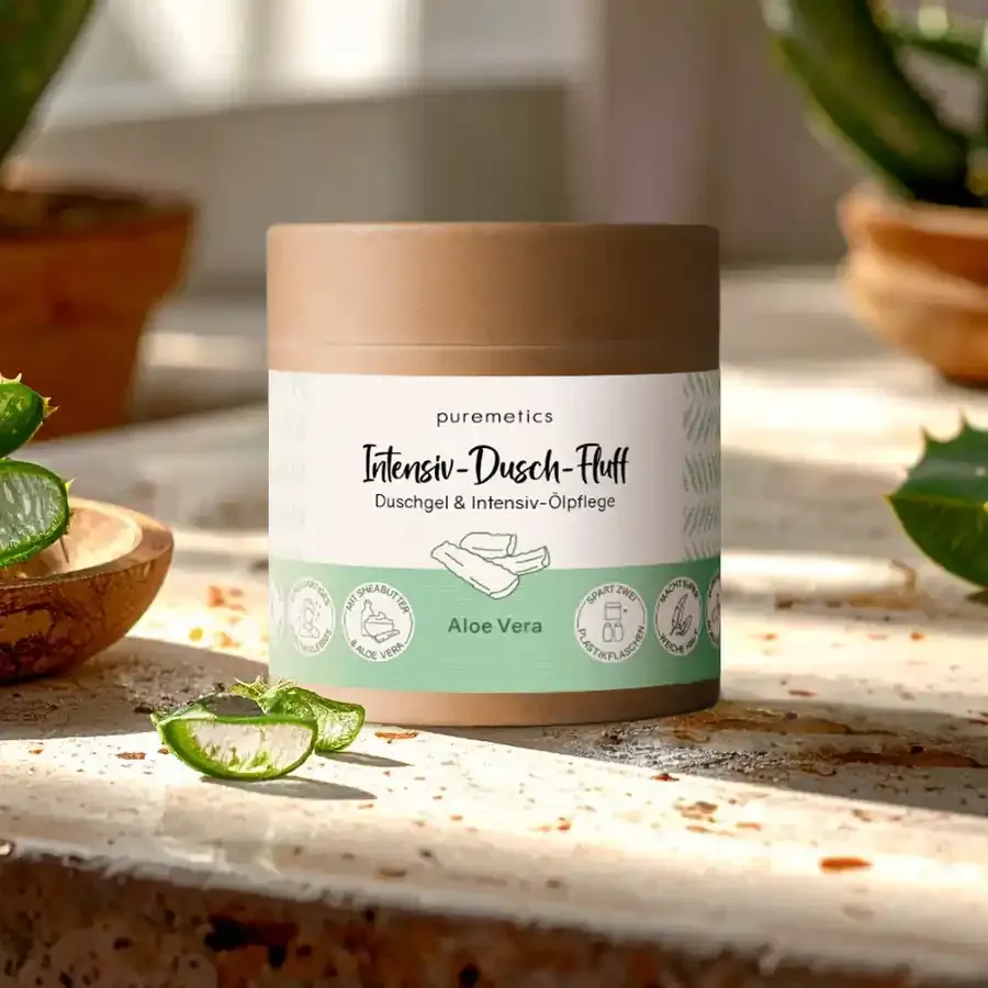 Puremetics - Intensiv-Dusch-Fluff &#39;Aloe Vera&#39;