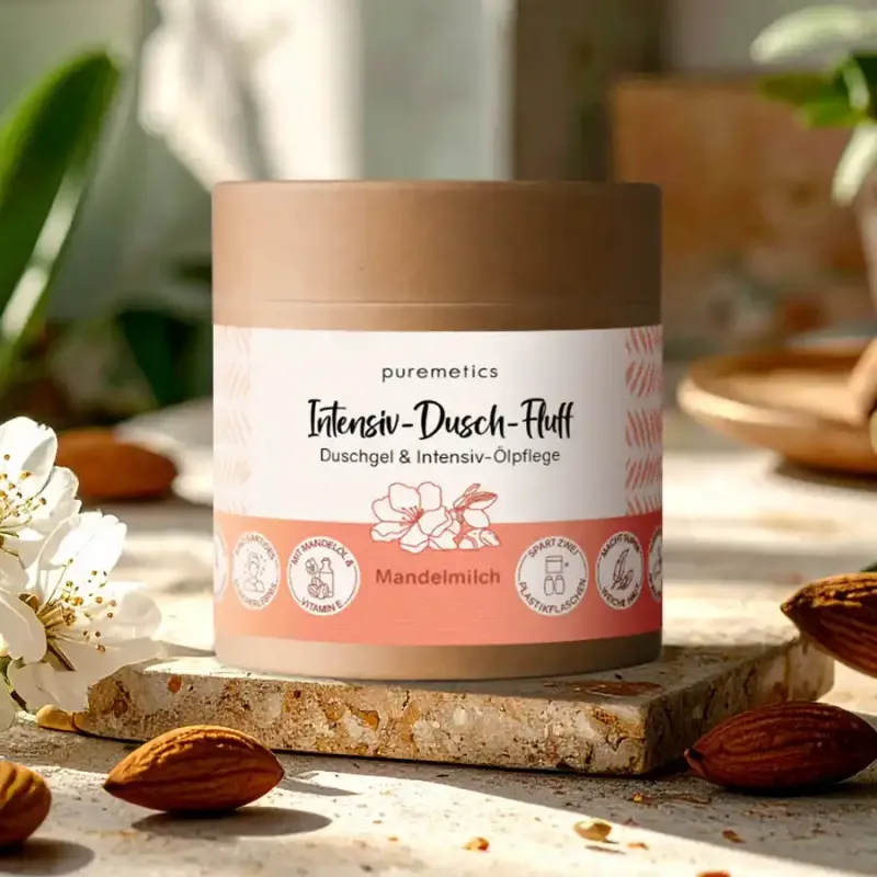 Puremetics - Intensiv-Dusch-Fluff &#39;Mandelmilch&#39;