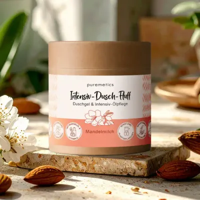 Puremetics - Intensiv-Dusch-Fluff &#39;Mandelmilch&#39;