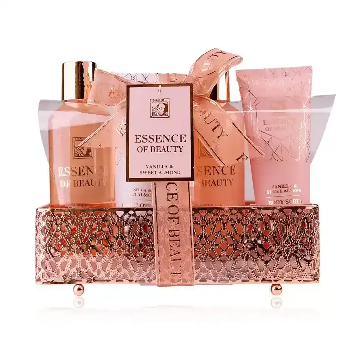 Accentra - Badeset ESSENCE OF BEAUTY in Drahtkorb