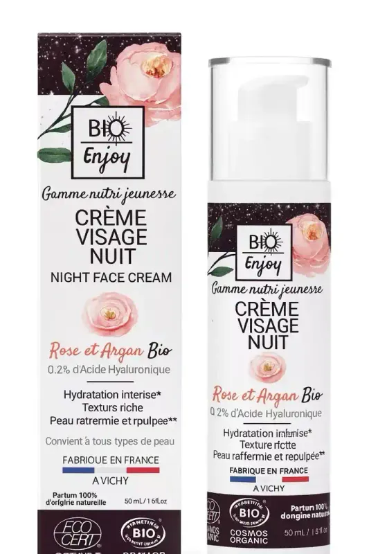 Born to Bio - Rose Argan Nachtgesichtscreme – Bio zertifiziert
