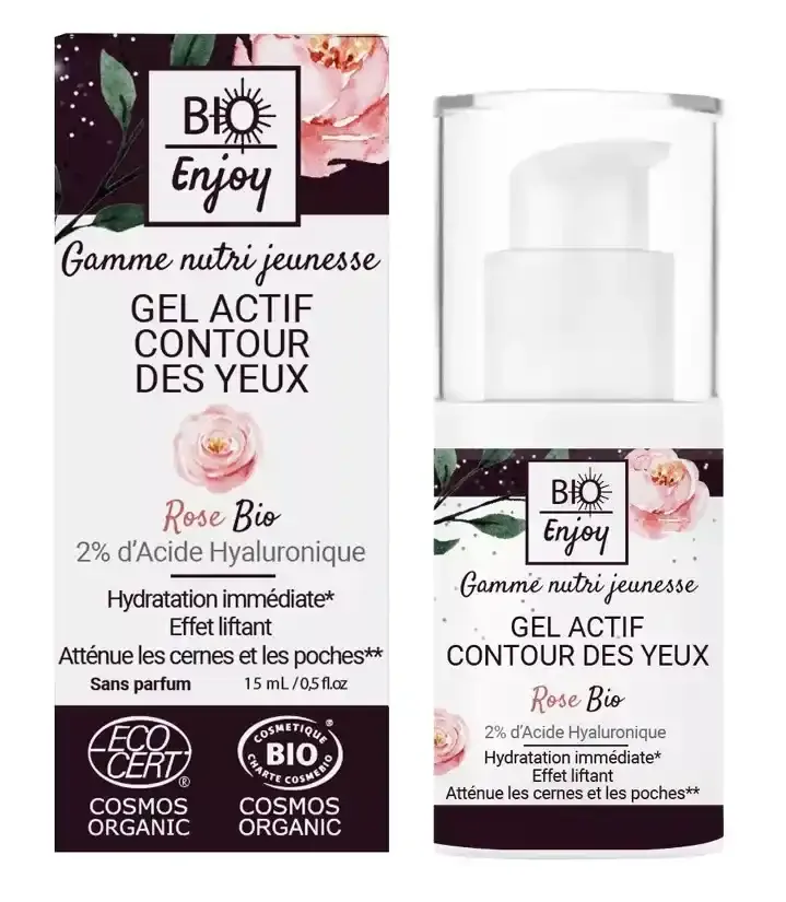 Born to Bio - Aktives Augenkontur-Gel mit Rose &amp; Argan – Bio zertifiziert