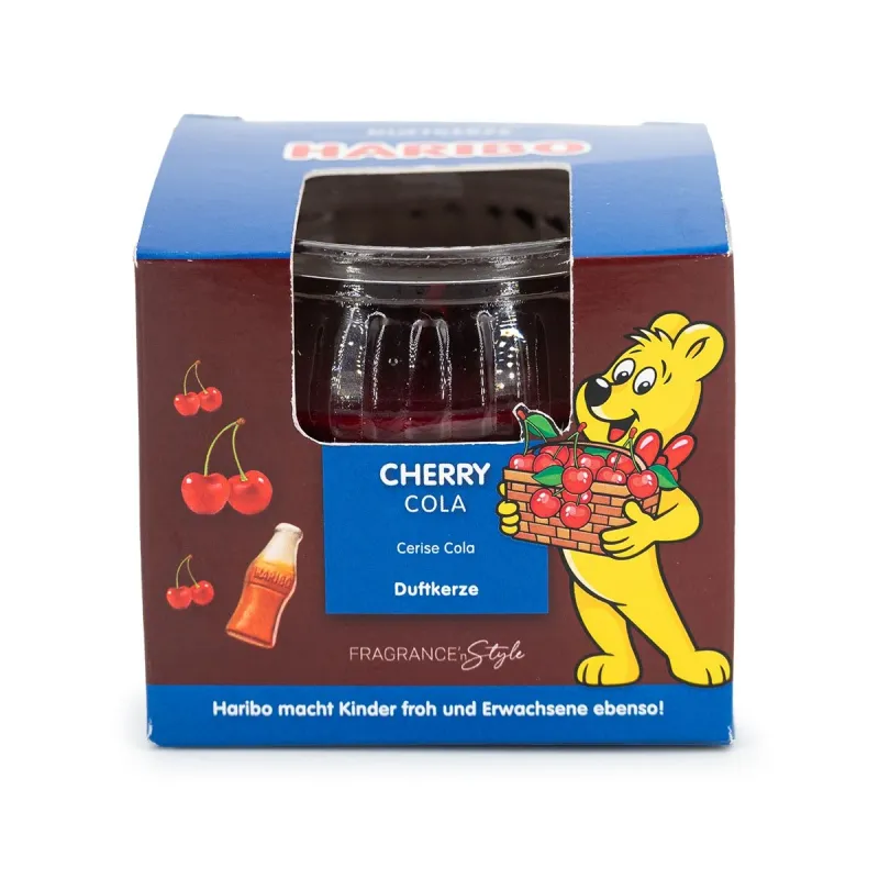 Duftkerze im Geschenkkarton Haribo Cherry Cola - 85g