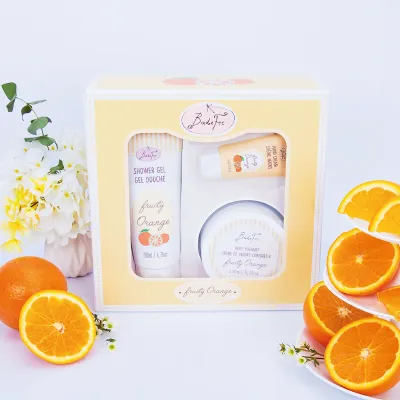 BadeFee - Geschenkset Jogurtline "Fruity Orange" BadeFee - Geschenkset Jogurtline "Fruity Orange"