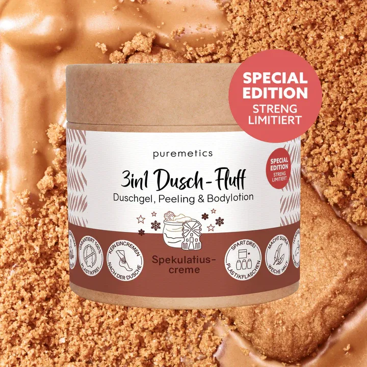 Puremetics - 3in1 Dusch-Fluff 'Winteredition Spekulatiuscreme'