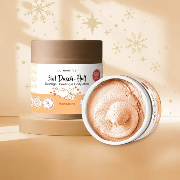 Puremetics - 3in1 Dusch-Fluff 'Mandarine'