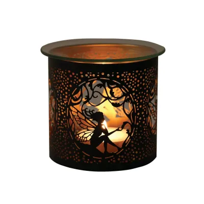 Teelicht Duftlampe Fairy - Black &amp; Gold