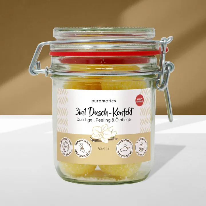 Puremetics - 3in1 Dusch-Konfekt ‘Vanille‘