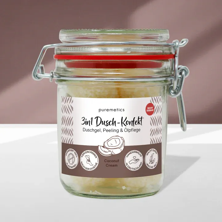 Puremetics - 3in1 Dusch-Konfekt „Coconut Cream“