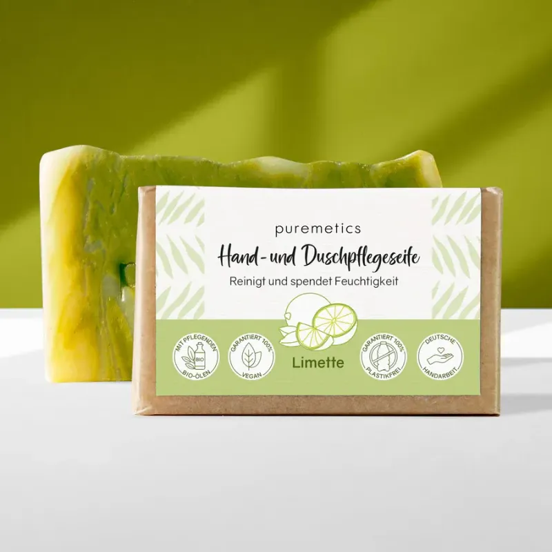 Puremetics - Hand- und Duschpflegeseife 'Limette'