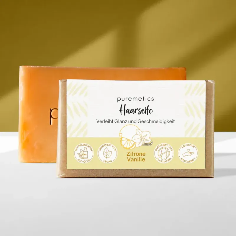 Puremetics - Haarseife 'Zitrone Vanille'