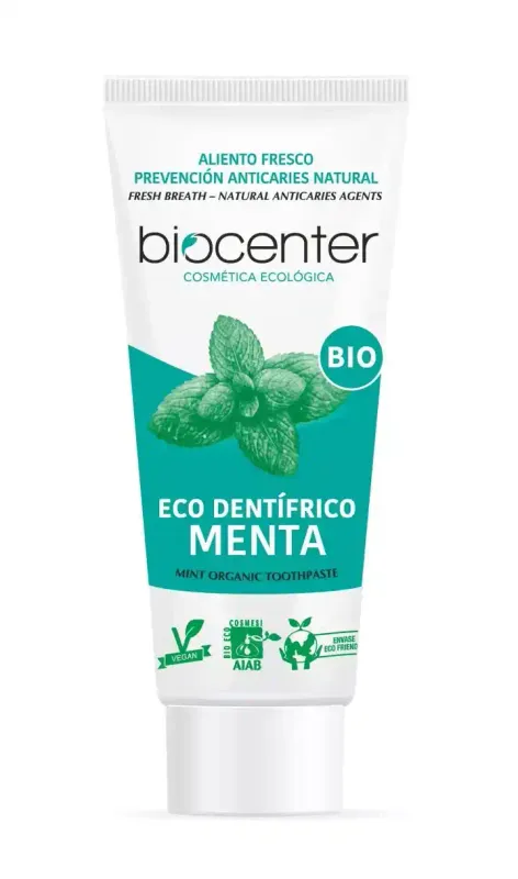 BIOCENTER - Natürliche Minze Zahnpasta - Fluoridfrei - Bio