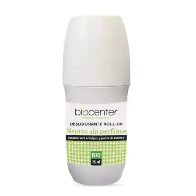 BIOCENTER - Natürliches Roll-on-Deodorant, neutral, parfümfrei – Empfindliche Haut