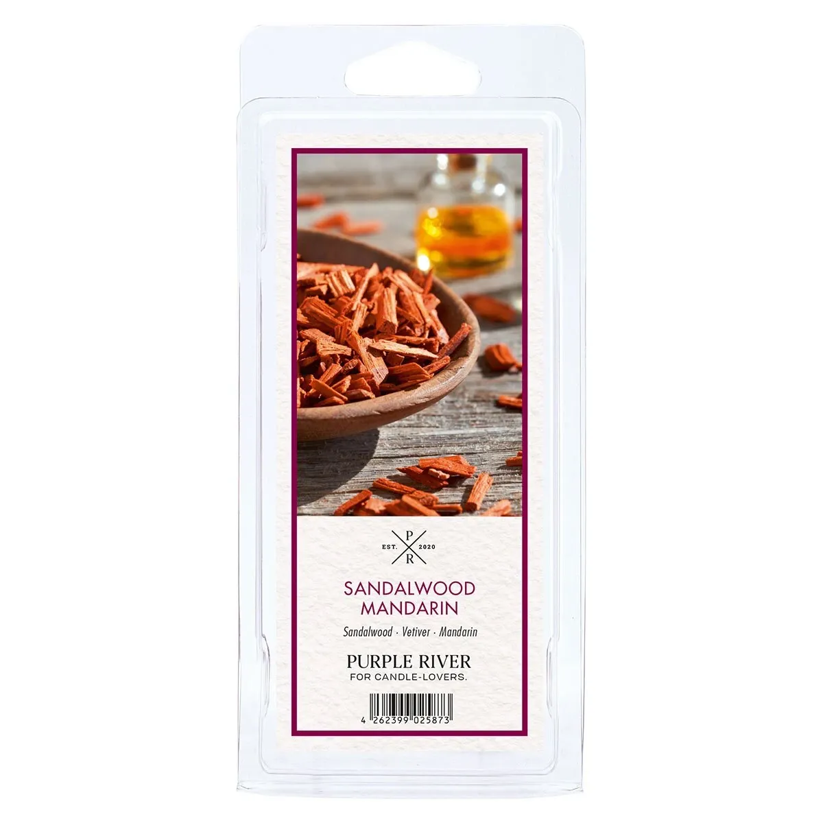 Purple River - Duftwachs Sandalwood Mandarin - 50g