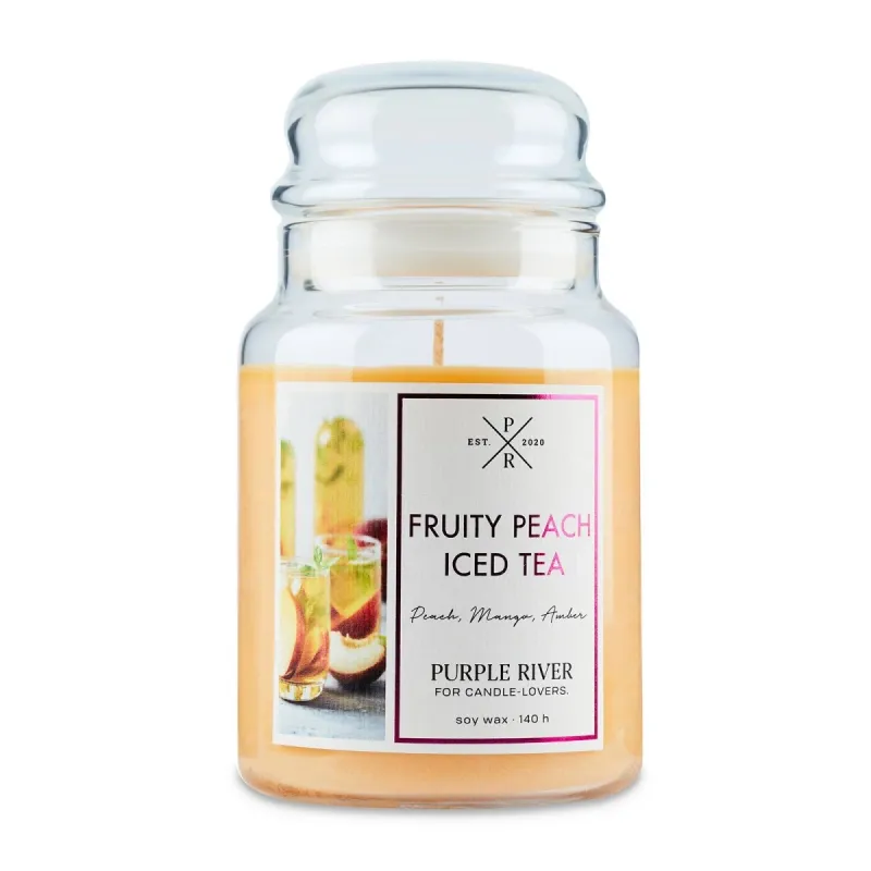 Purple River - Duftkerze Fruity Peach Iced Tea - 623g
