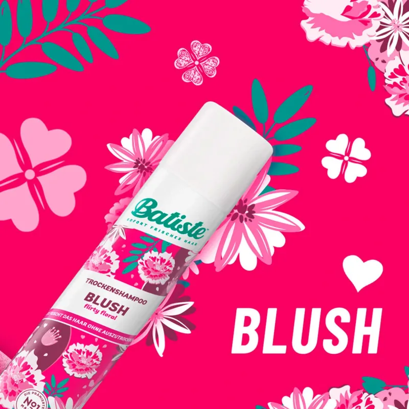 Batiste - Blush - Trockenshampoo - Alle Haartypen - Frische &amp; Volumen - 200 ml