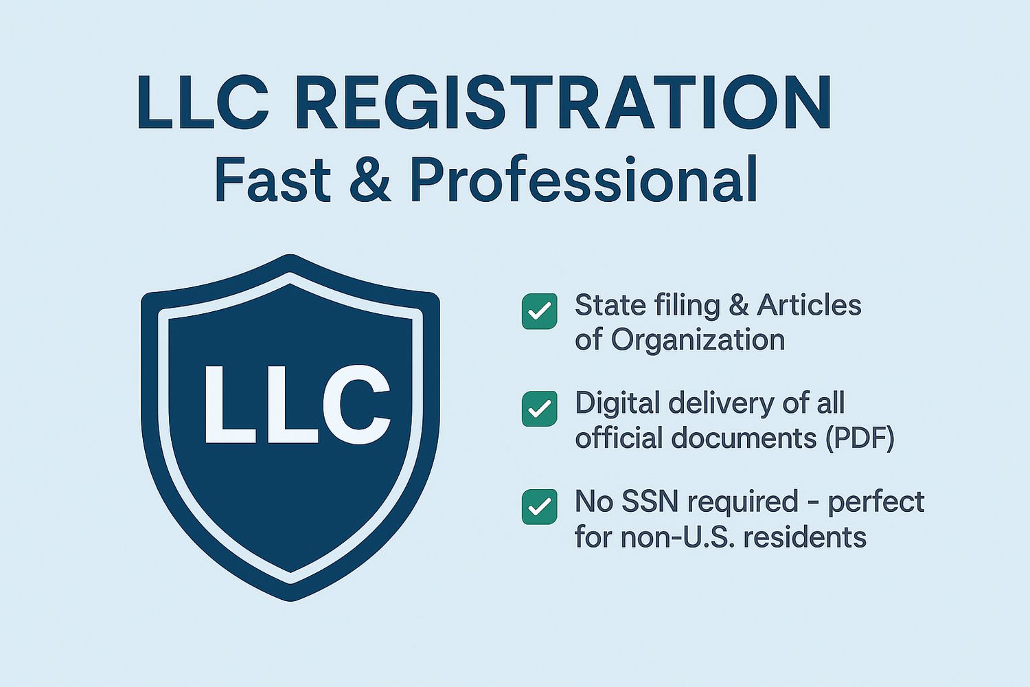 LLC Registration – Fast &amp; Professional
