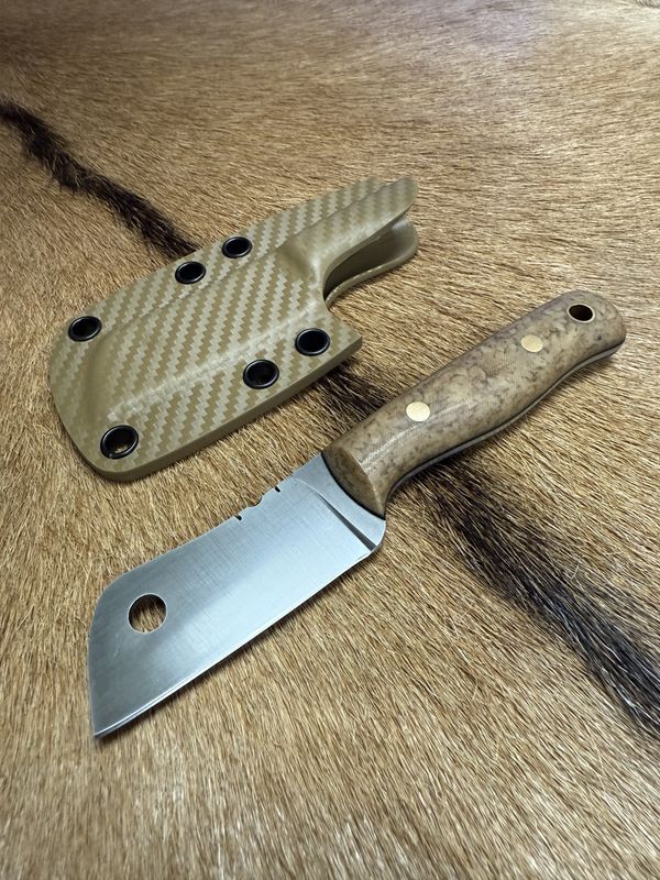 RK Mini Cleaver Brown Fern Canvas File Classic Taper