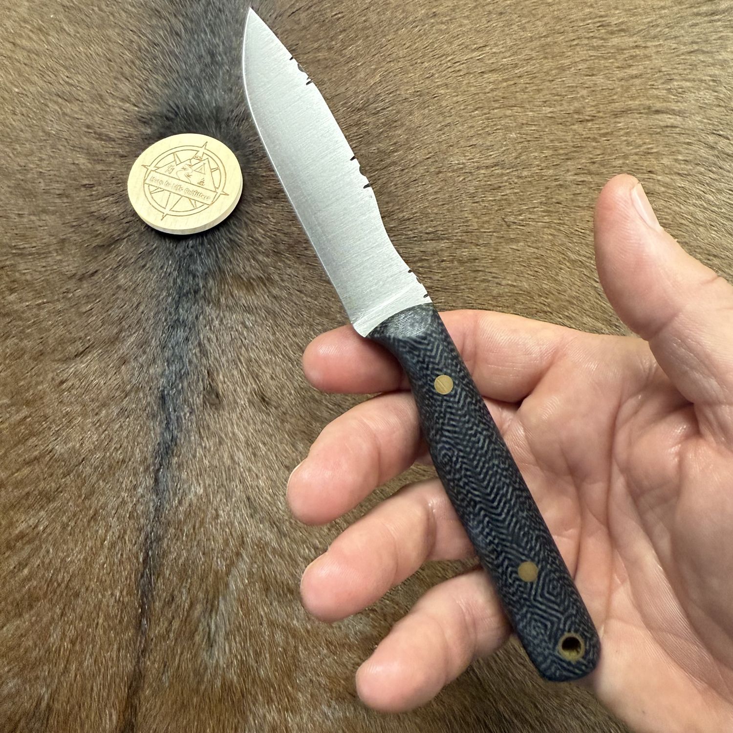 RK Steak Knife Herringbone AEBL