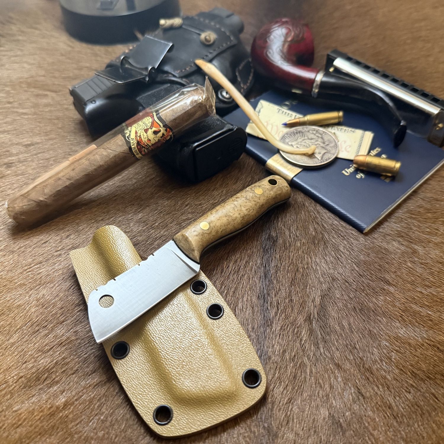 SRK Mini Cleaver Deer File Classic Taper