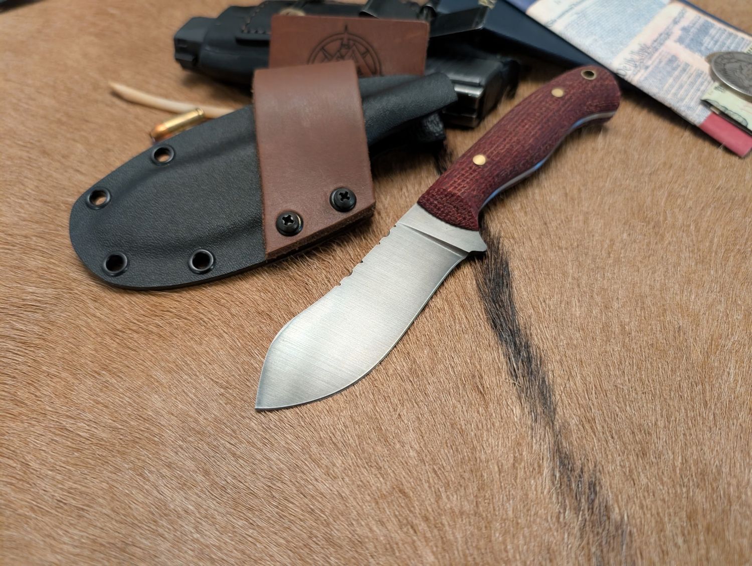 RK Nessmuk Crimson Burlap Acid File Taper