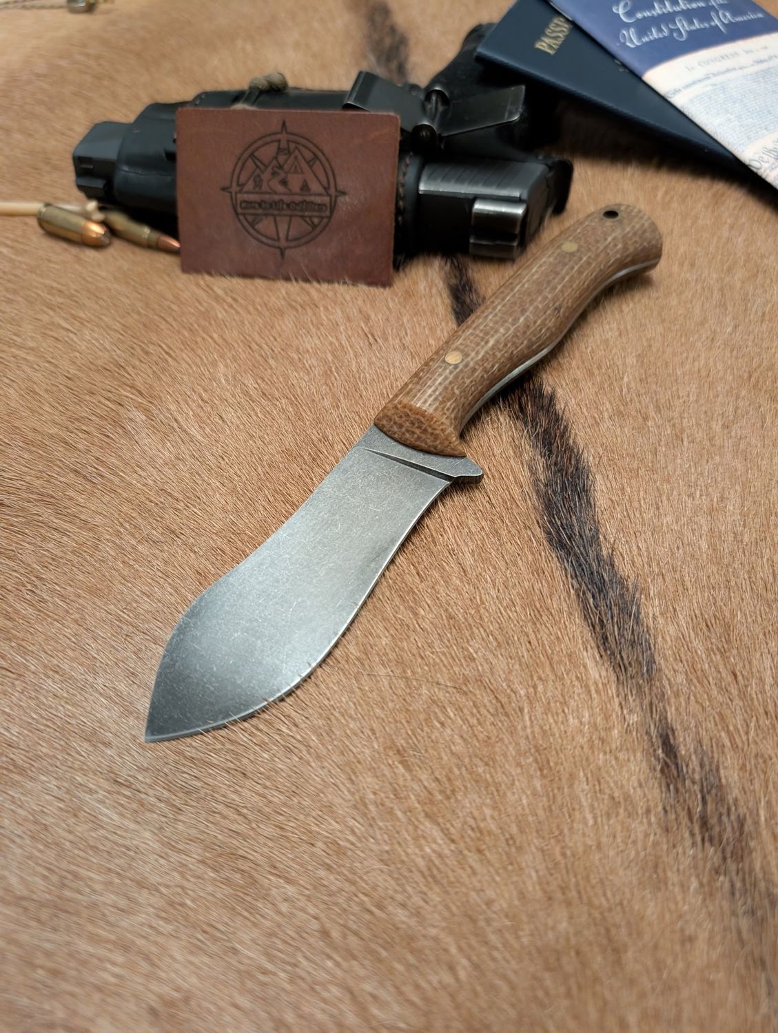 RK Nessmuk Deer Burlap Stone Taper File