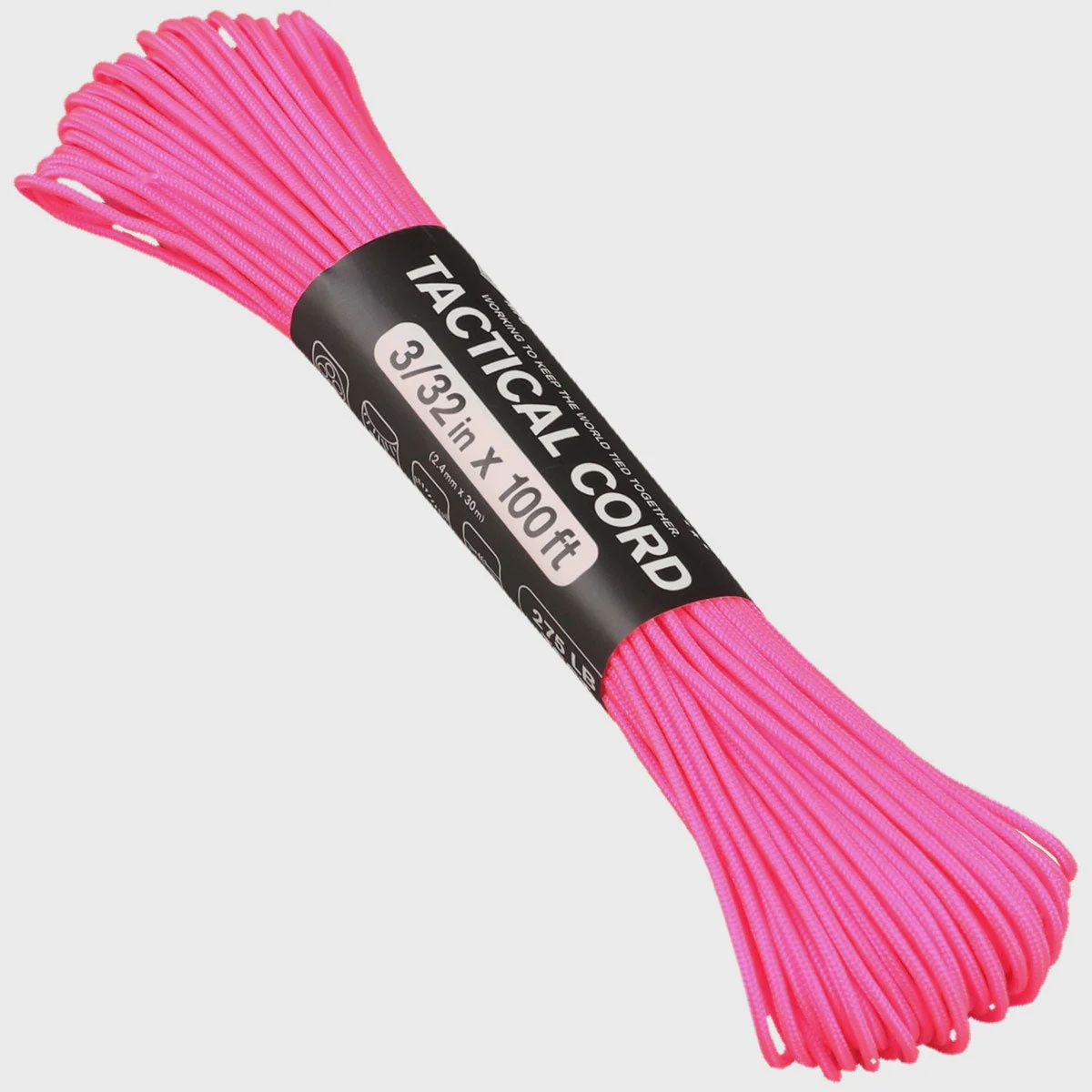 Atwood Tactical Cord 3/32 100ft Hot Pink