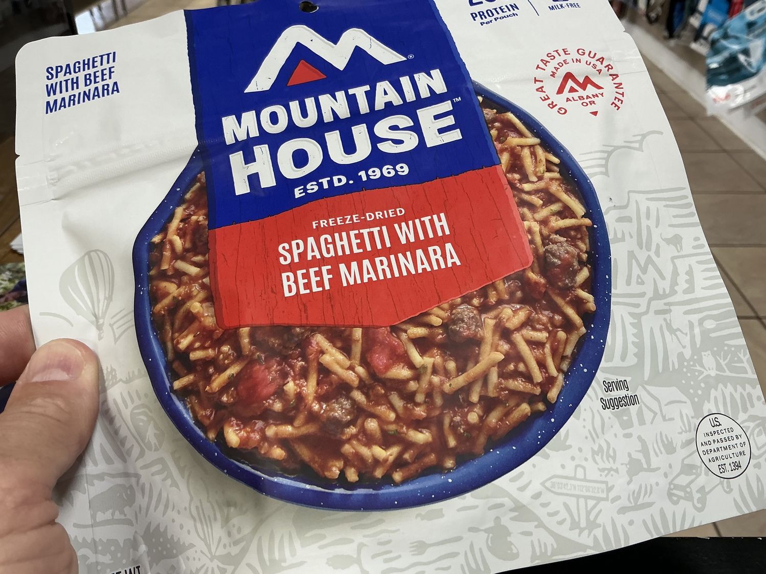 Mountain House Spaghetti  W/ MEAT &amp; SAUCE  CL