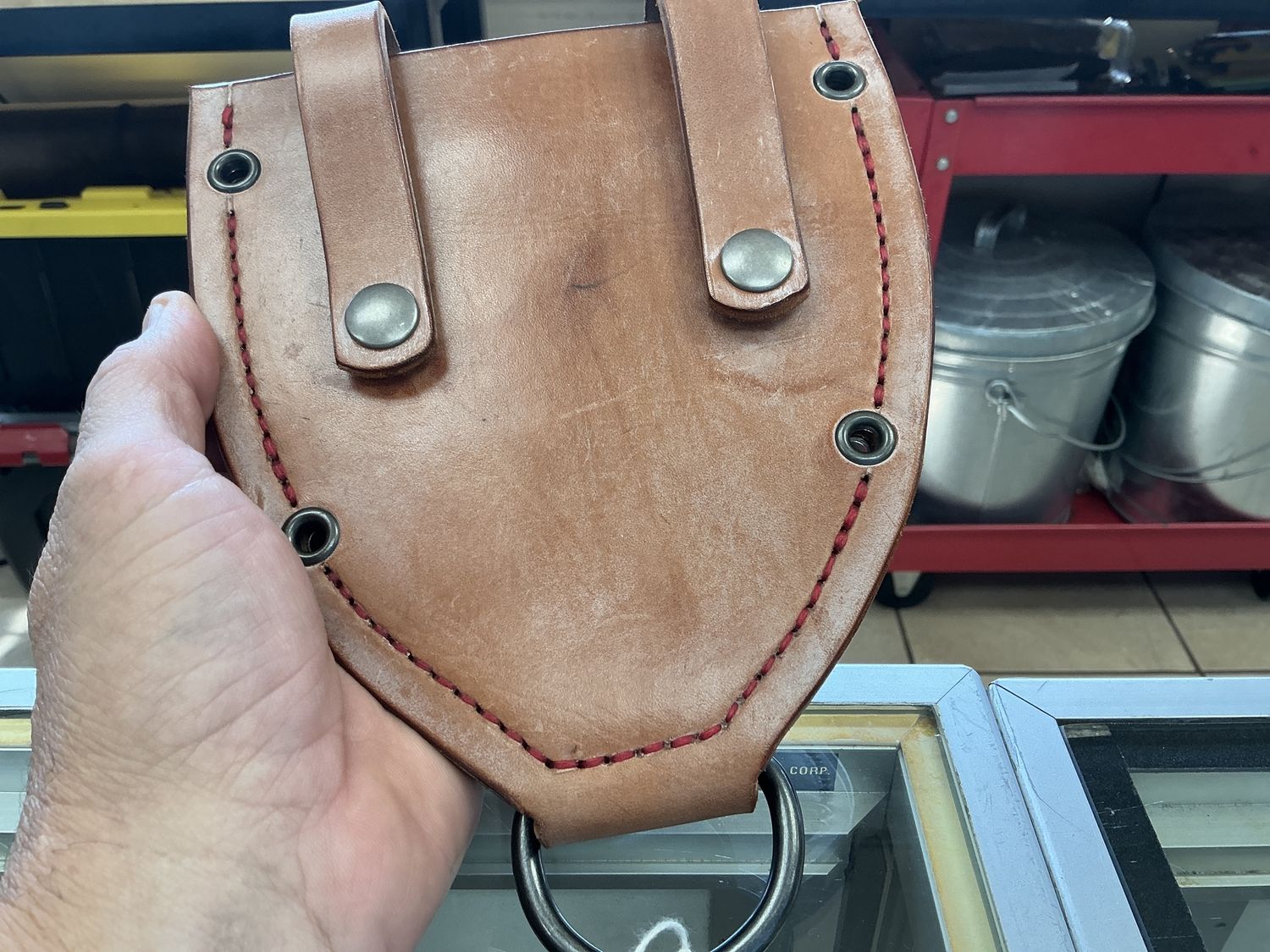 Leather Shovel Sheath