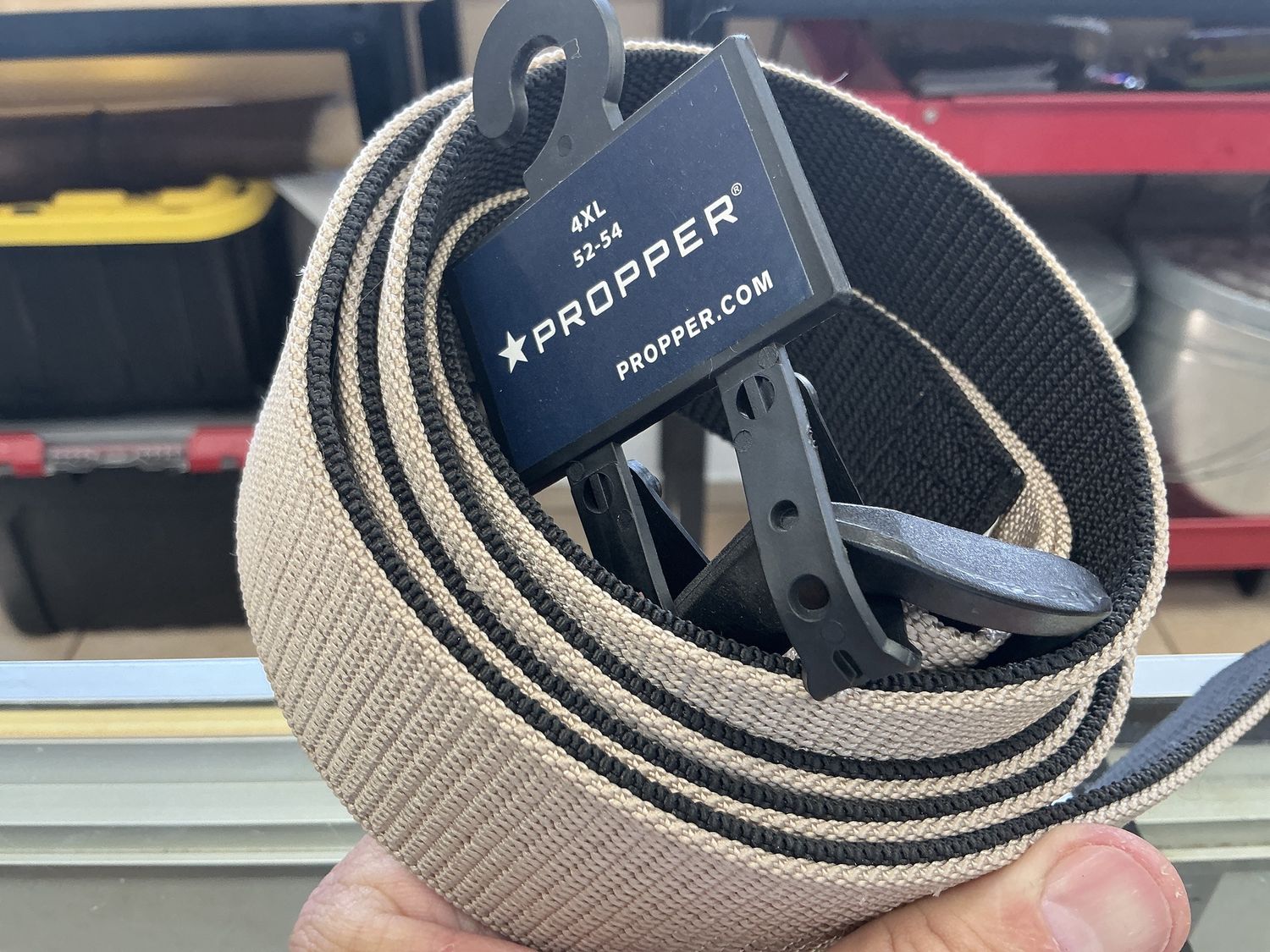 Propper 180 Belt Black/Khaki 4XL 52-54