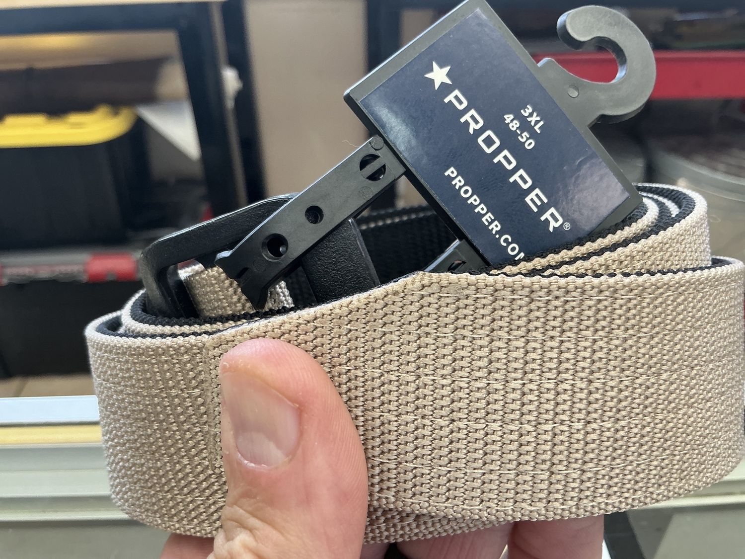 Propper 180 Belt Black/Khaki 3XL 48-50