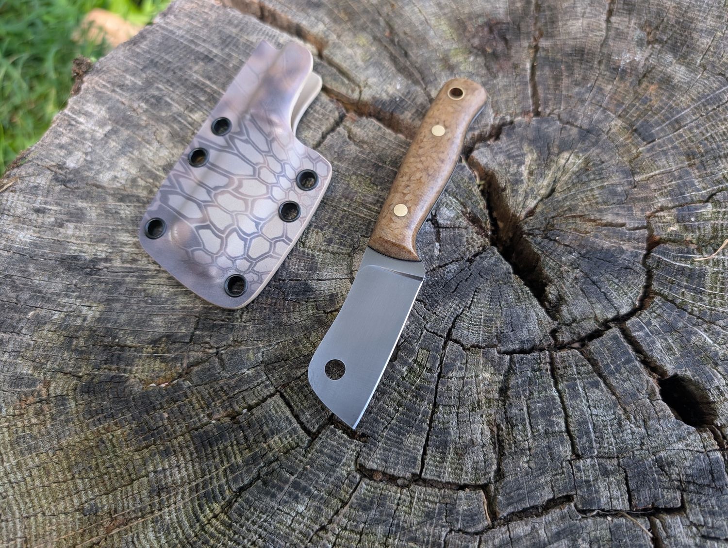 RK Mini Cleaver Brown Fern Canvas Classic Taper-