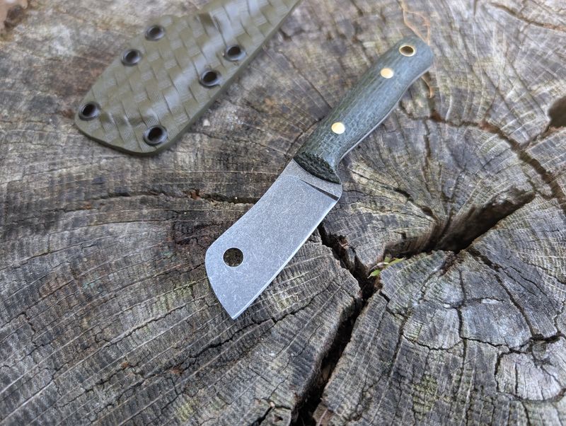 RK Mini Cleaver Forest Burlap Stone Tapered