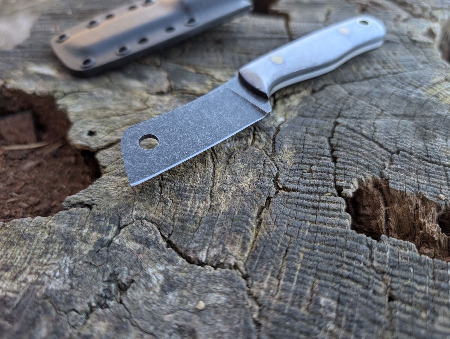 RK Mini Cleaver Winter White Stone