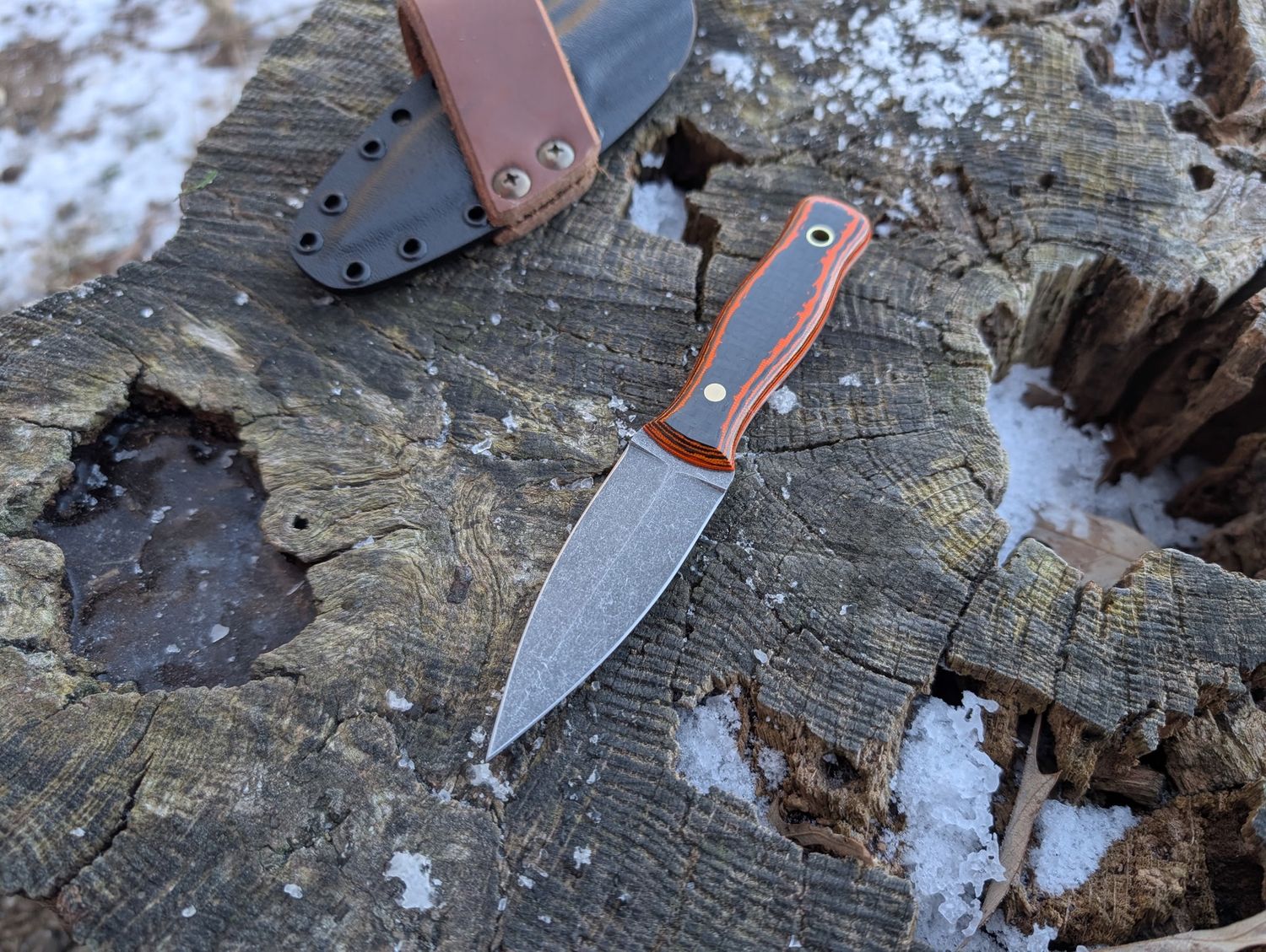 RK Booty Orange Duck and Carbon Fiber Stone