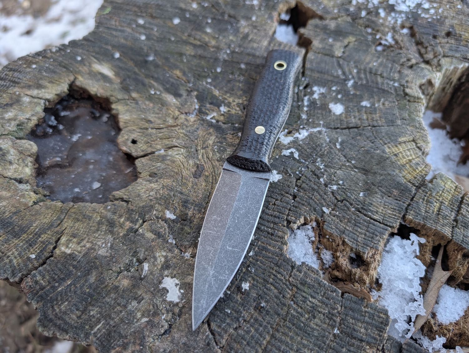 RK Booty Black Burlap Stone