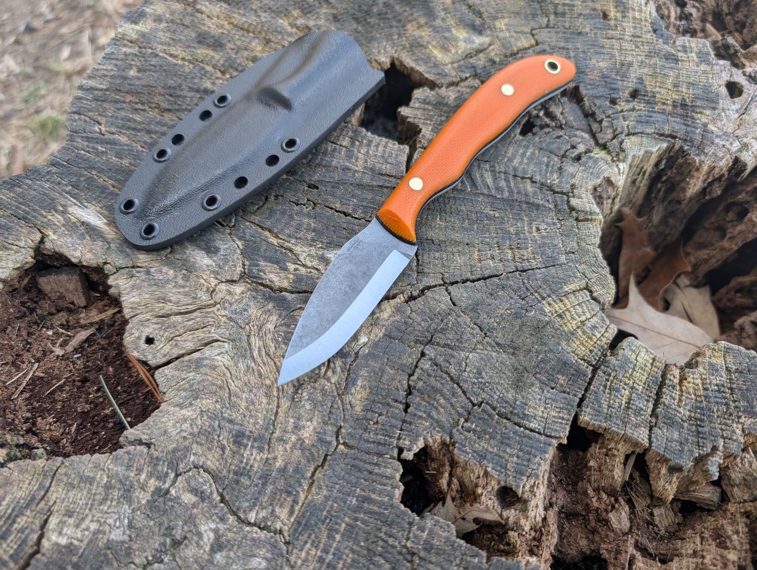 RK Bird N Trout Scandi Orange Duck Forged