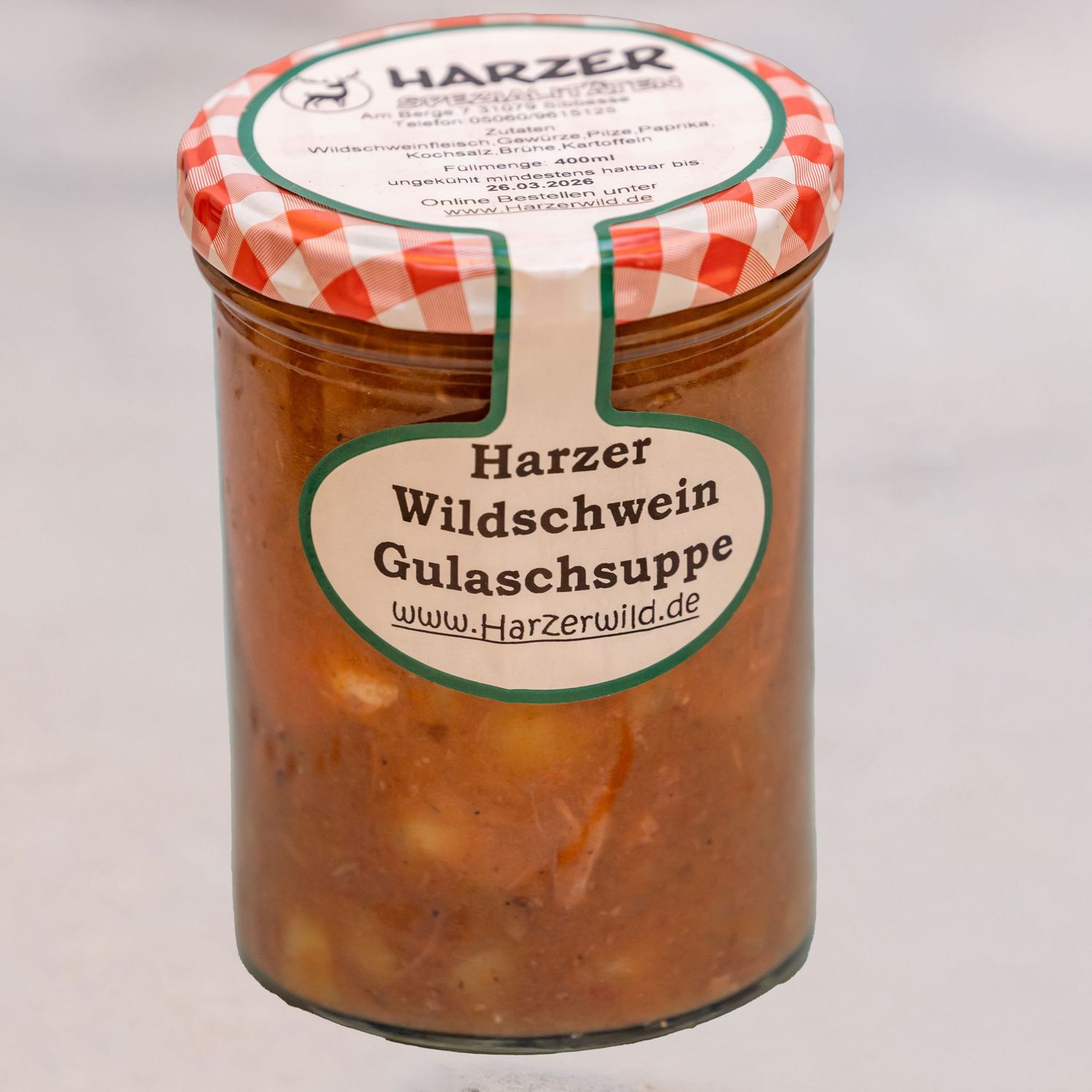 Wildschwein Gulaschsuppe